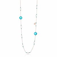 Collana Lelune Donna LELUNE GLAMOUR in Argento Perla LGNK562.2